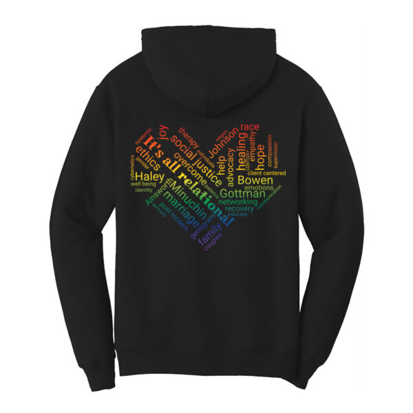 Rainbow Heart Pullover Hooded Sweatshirt Thumbnail